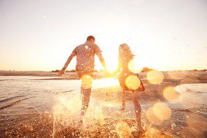 couple on beach