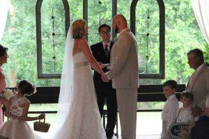 Dave Willis wedding marrying couple pastor