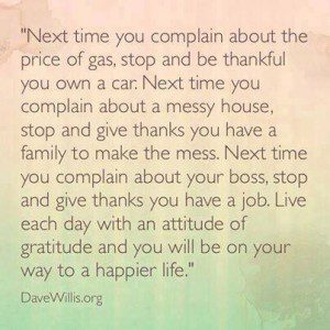 Dave Willis quote attitude of gratitude thankful