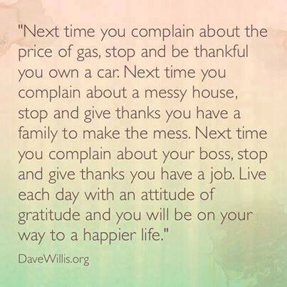 Dave Willis quote attitude of gratitude thankful