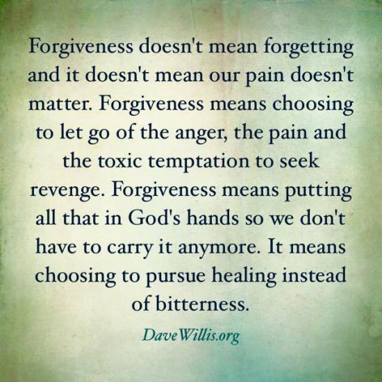 7. Resentment.