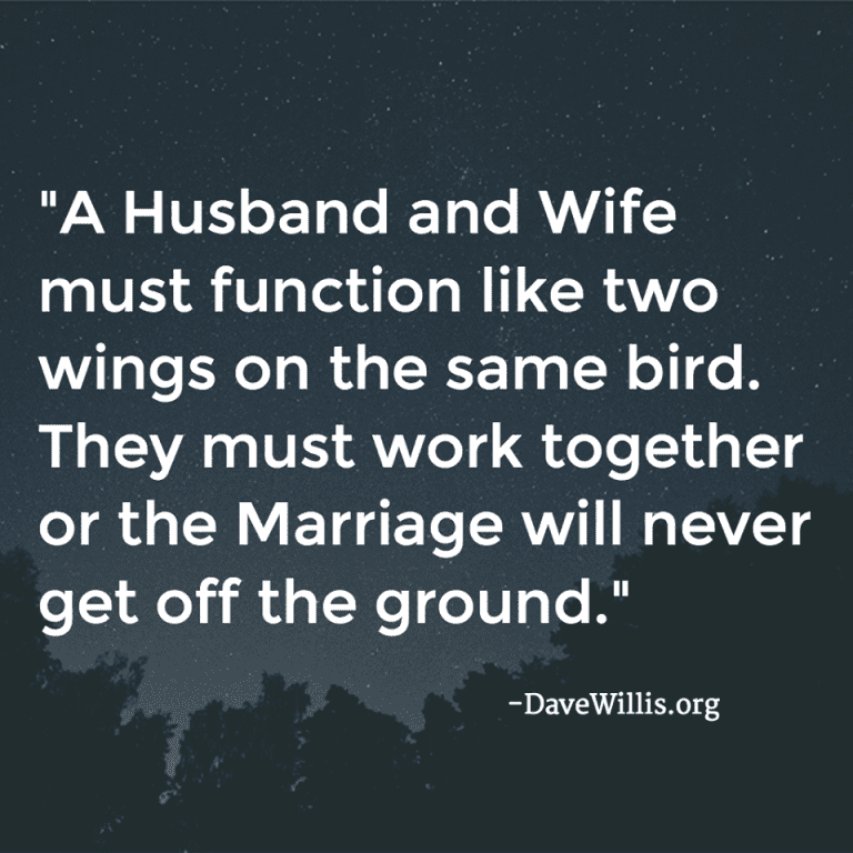 husband wife two wings same bird quote marriage Dave Willis davewillis.org quote