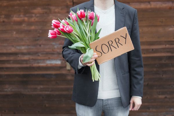 apology sorry flowers