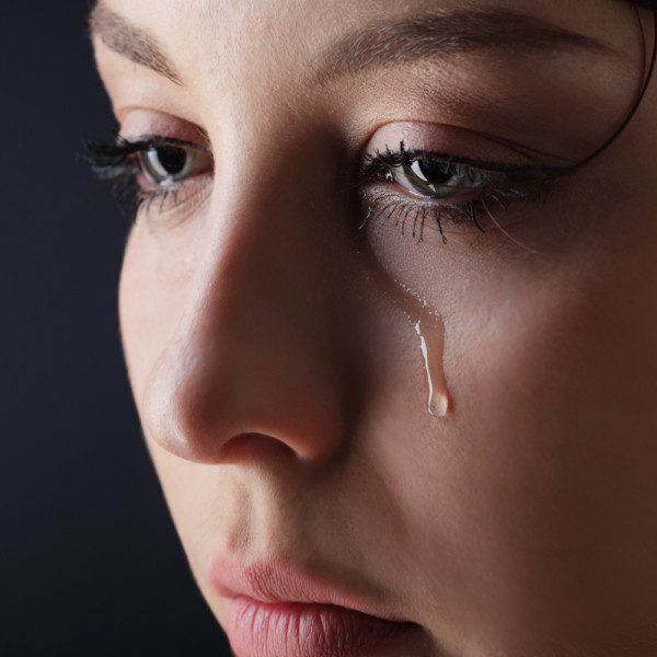 woman crying