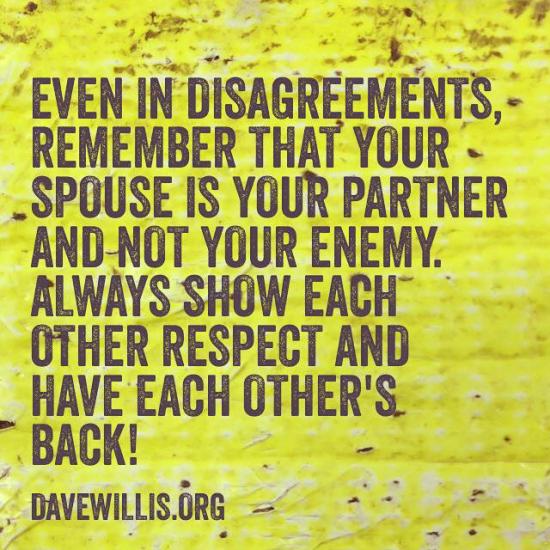 6. Happy couples don't talk disrespectfully to each other (even when they're disagreeing). 