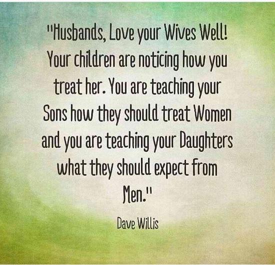 6. We value ourselves ahead of our wives.
