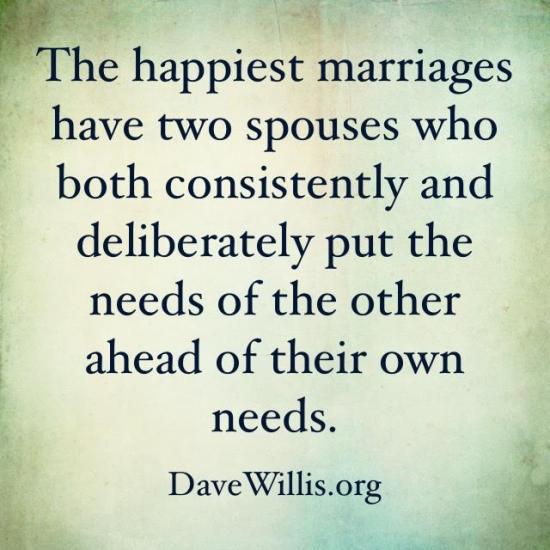 6. Your spouse’s needs have to come before your own.