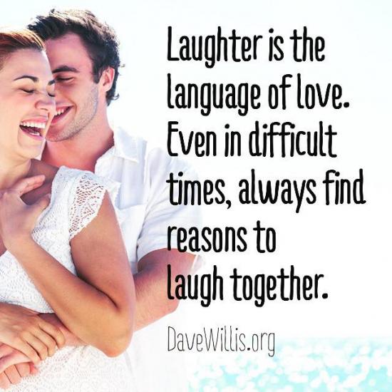 1. Happy couples find reasons to laugh even when life is difficult.