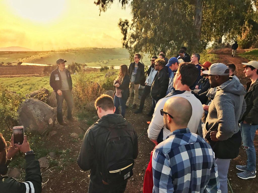 The group asked me to share some words on the hillside where Jesus preached the sermon on the mount. It was a profound honor to share some of Jesus own words from this spot. 