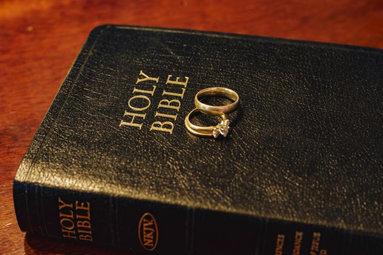 Bible wedding rings