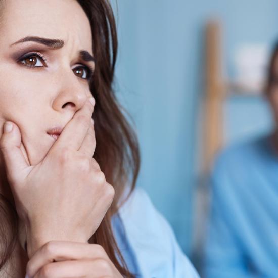 Sometimes, you experience belabored breathing when thinking worrisome thoughts, and this breathing is NOT tied to any recent physical activity.