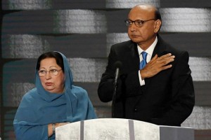 Khizr and Ghazala Khan at the DNC