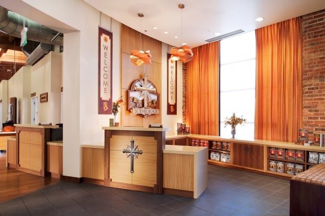 13-Church-of-Scientology-Denver-Reception The fully restored lobby and reception are ready to receive visitors to the Church of Scientology of Denver—morning to night, seven days a week.