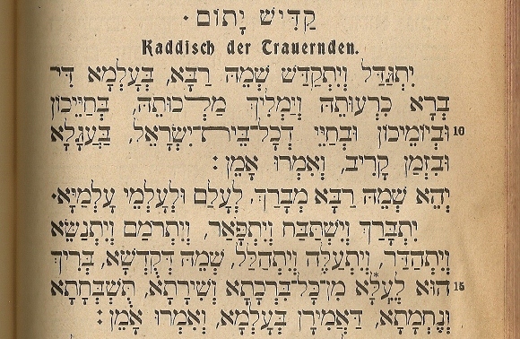 jewish kaddish prayer transliteration