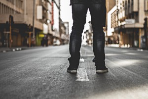 standing road