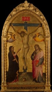 Niccolò_Di_Pietro_Gerini_-_Crucifixion_with_the_Virgin_and_St_John_-_WGA16550