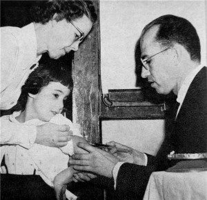 History's Greatest Monster. (Photo of Dr. Jonas Salk by Yousuf Karsh, 1956)