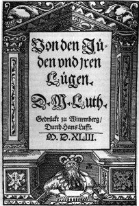 The title page of Martin Luther's "On the Jews and Their Lies" (via Wikipedia).