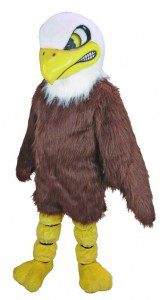 This is not actually Eastern's Eagle mascot costume, but it's close enough to get the general idea.