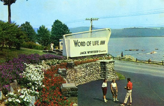 An undated, yet also very dated, photo from Word of Life Island in Schroon Lake, New York.