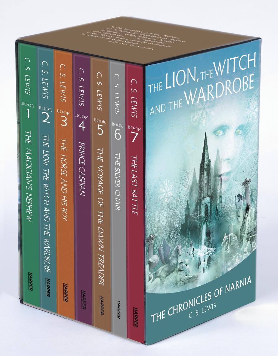 A revisionist boxed set of the Chronicles of Narnia which starts with The Magician's Nephew, then the Lion, then Horse and His Boy, as the first three books in a Very Wrong order.