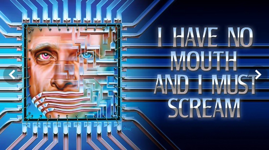 Artwork from Harlan Ellison's "I Have No Mouth And I Must Scream."