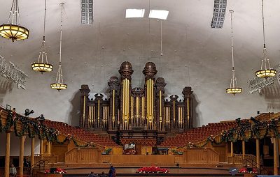 Large antique organ