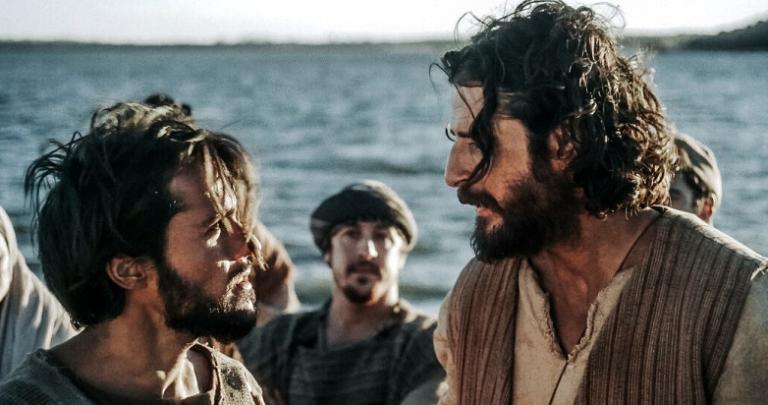 Simon Peter and Jesus face off at the Sea of Galilee.