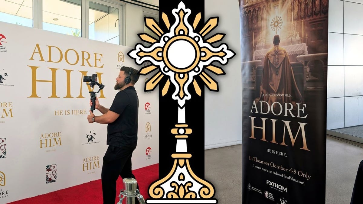 Red-carpet photos for 'Adore Him: He Is Here' premiere at Christ Cathedral in Garden Grove, California.