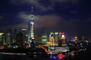 Shanghai, "Shanghaiviewpic1" by dawvon - Pudong.