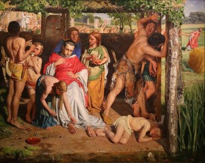 A Converted British Family sheltering a Christian Missionary from the Persecution of the Druids, by William Holman Hunt, Wikimedia Commons, Andrewrabbott