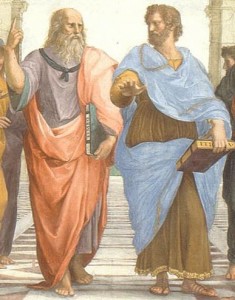 Plato and Aristotle, 'The School of Athens,' by Rafael, Public Domain