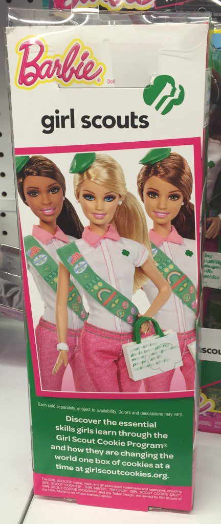 girl scout barbie - back