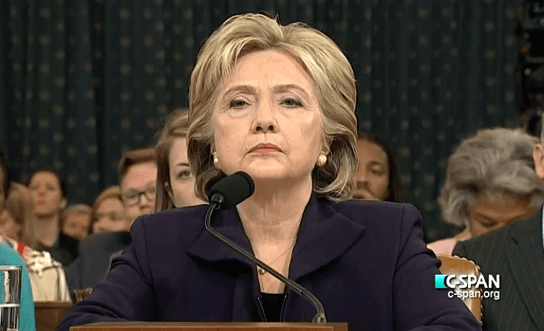 https://commons.wikimedia.org/wiki/File%3AHillary_Clinton_Testimony_to_House_Select_Committee_on_Benghazi.png; By C-SPAN [Public domain], via Wikimedia Commons