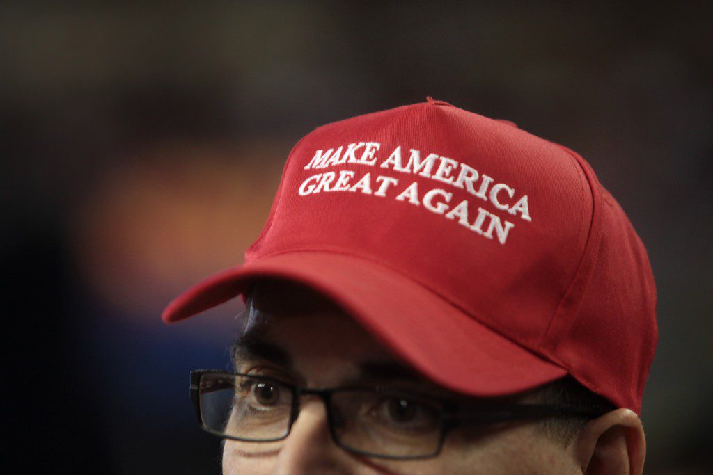 MAGA hat; https://www.flickr.com/photos/gageskidmore/27149010964; Gage Skidmore via flickr.
