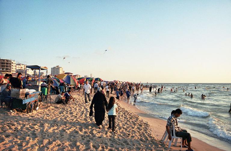 image:  https://commons.wikimedia.org/wiki/File%3AGaza_Beach.jpg; By Gus at Dutch Wikipedia (Transferred from nl.wikipedia to Commons.) [Public domain], via Wikimedia Commons