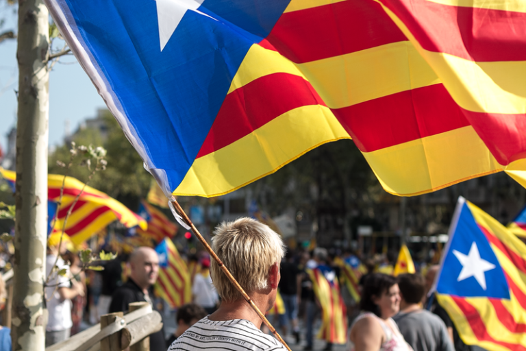 https://commons.wikimedia.org/wiki/File%3ACatalan_National_Day.png; By Ivan McClellan (Flickr: Catalan National Day) [CC BY 2.0 (http://creativecommons.org/licenses/by/2.0)], via Wikimedia Commons