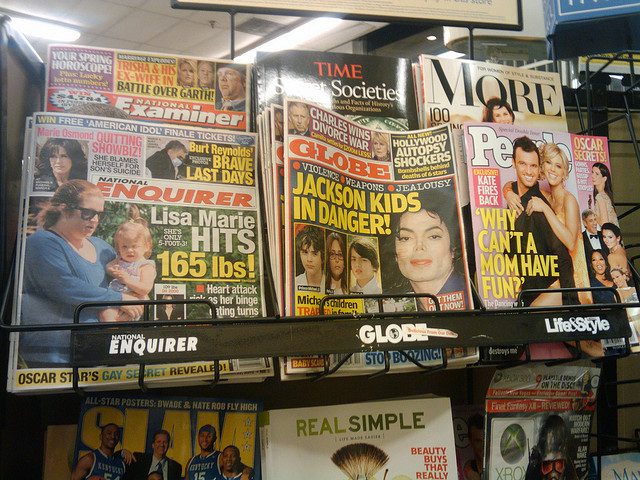 I still remember when this was the only place to find celebrity gossip. (Credit: brownpau, CC license.)