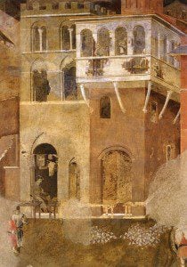 Just look at what those mean non-believers want to see happen to everyone! (Credit: Ambrogio Lorenzetti - Web Gallery of Art: Image Info about artwork, Public Domain, source.)