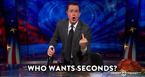 Colbert has a little question