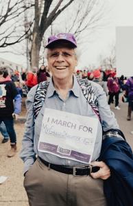 grandpa marches for granddaughter