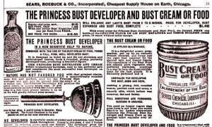 vintage ad for bust cream