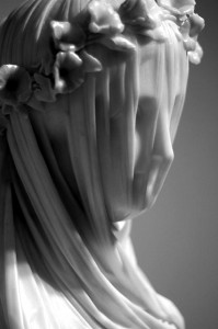 Veiled Vestal Virgin by Raffaele Monti public domain