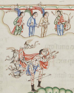 from the Eadwine Psalter possible depiction of elves