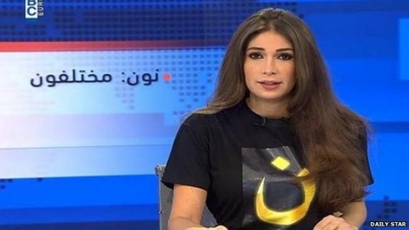 Lebanese TV Anchor Wears “N” To Show Solidarity With Iraqi Christians ...