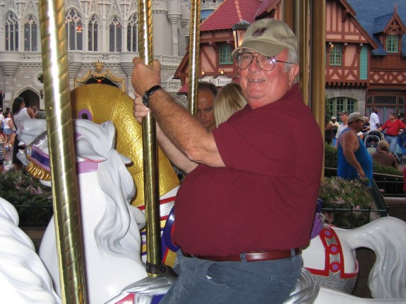 On the carousel