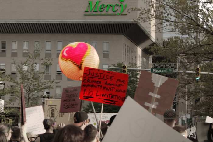 I'm ready for a real social justice movement. Not one that criticizes people for legitimate personal choices and denies the right of people to question ideas. ("Mercy, Justice, Love": digital artwork by the author, from a photo taken during the Freddie Gray protests in Baltimore)