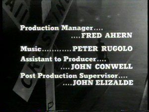 Closing credits from "The Fugitive" via The Classic TV History Blog