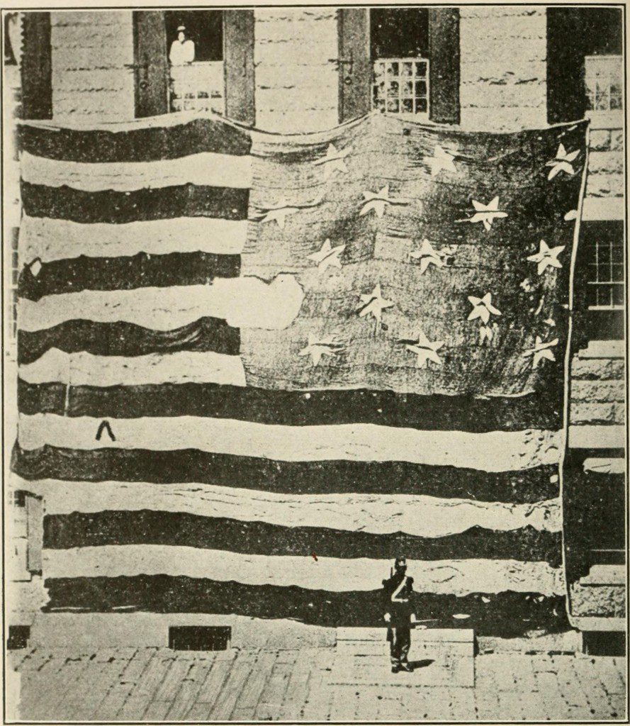 The Ft. McHenry flag. Public domain image from Wikimedia Commons