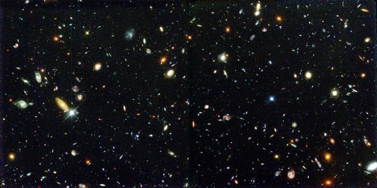 Hubble Deep Field. Public domain image.